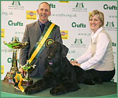 The Cullens with Crufts Supreme Champion Philip