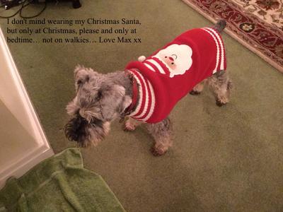 My Santa jumper is cosy...