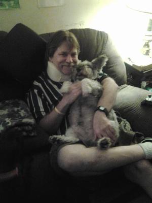 Me and my Buddy while I was recuperating