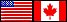 USA and Canada flags for Natural Dog Remedies